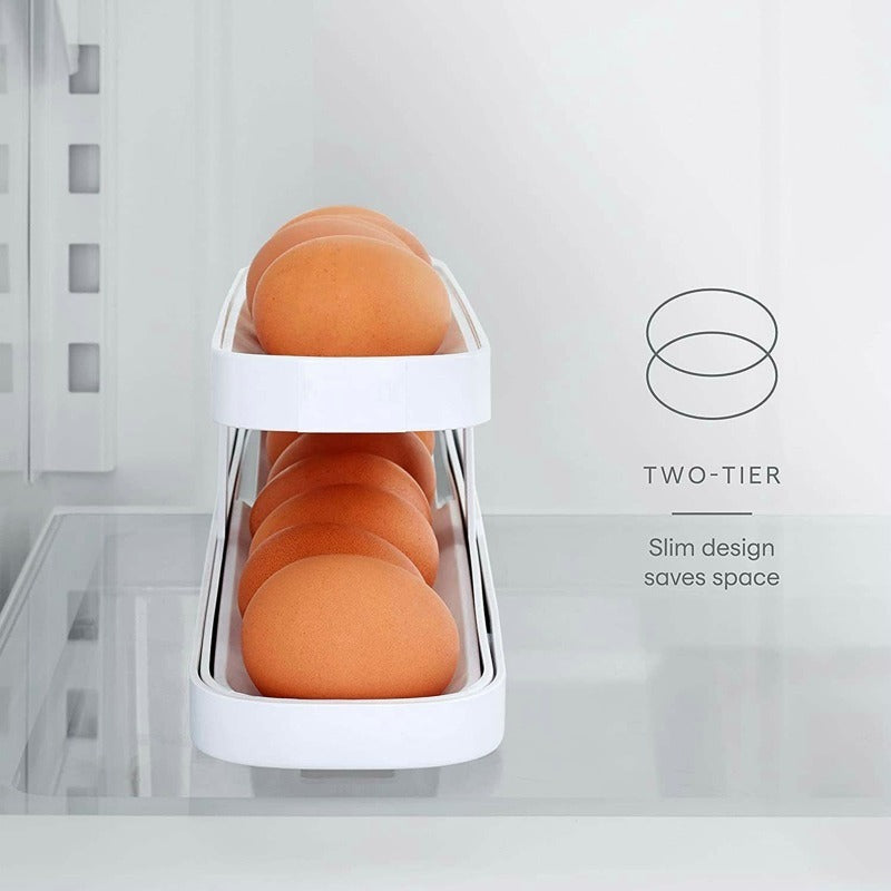 PurelyPosh™Rolling Egg Tray & Storage Organizer