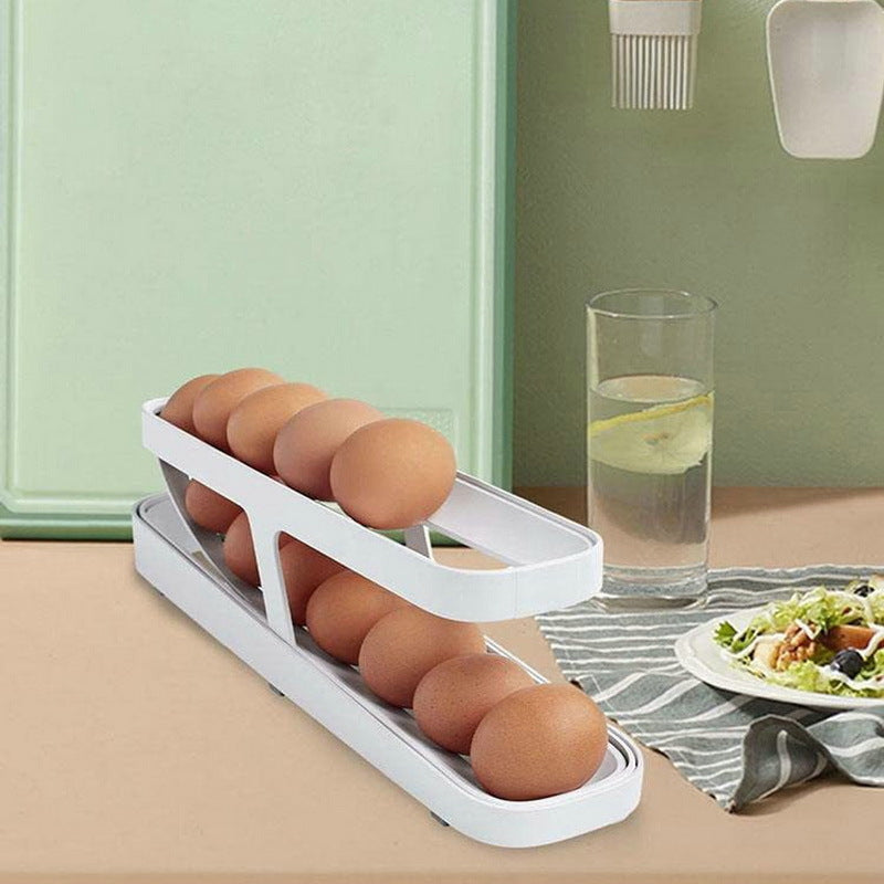 PurelyPosh™Rolling Egg Tray & Storage Organizer