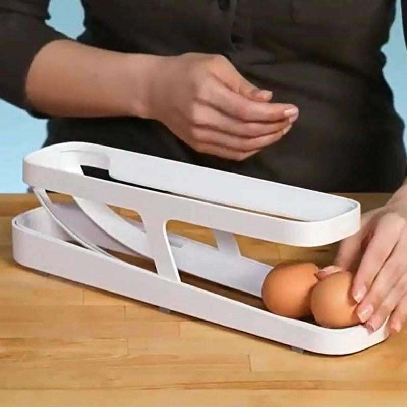 PurelyPosh™Rolling Egg Tray & Storage Organizer