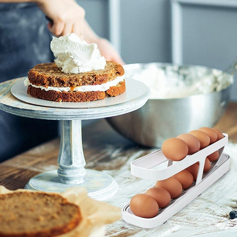 PurelyPosh™Rolling Egg Tray & Storage Organizer